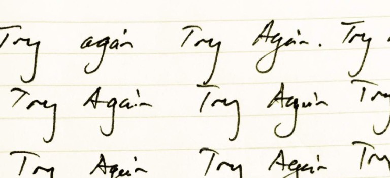 Lessons from my kids #3: Try Again.
